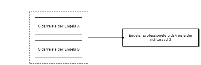 Engels: professionele gids/reisleider richtgraad 3 diagram image