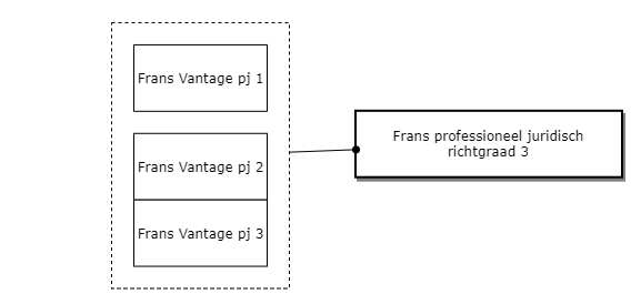 Frans professioneel juridisch richtgraad 3 diagram image