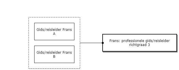 Frans: professionele gids/reisleider richtgraad 3 diagram image