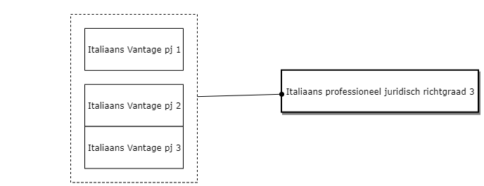 Italiaans professioneel juridisch richtgraad 3 diagram image