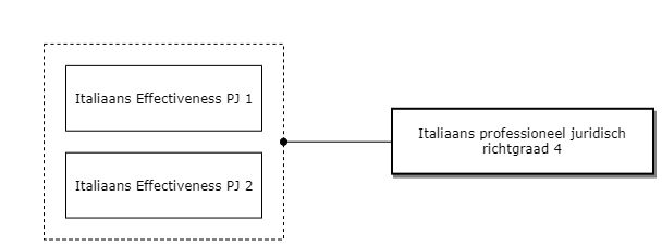 Italiaans professioneel juridisch richtgraad 4 diagram image