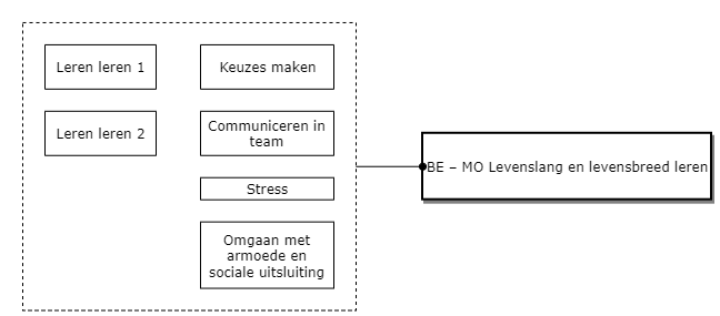 Maatschappijoriëntatie: Levenslang en levensbreed leren diagram image