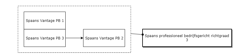 Spaans professioneel bedrijfsgericht richtgraad 3 diagram image