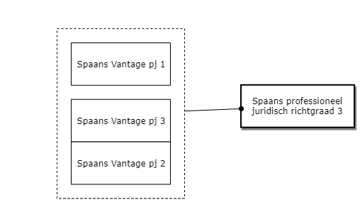 Spaans professioneel juridisch richtgraad 3 diagram image