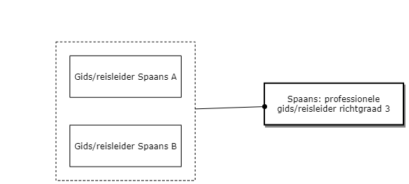 Spaans: professionele gids/reisleider richtgraad 3 diagram image