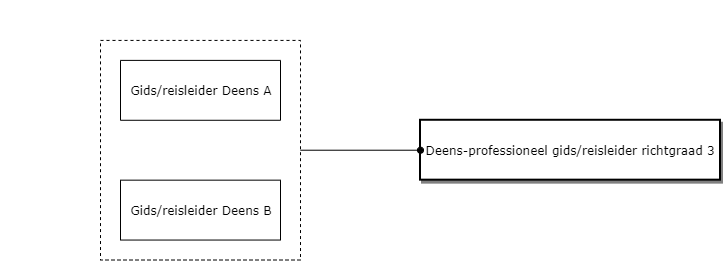 Deens-professioneel gids/reisleider richtgraad 3 diagram image