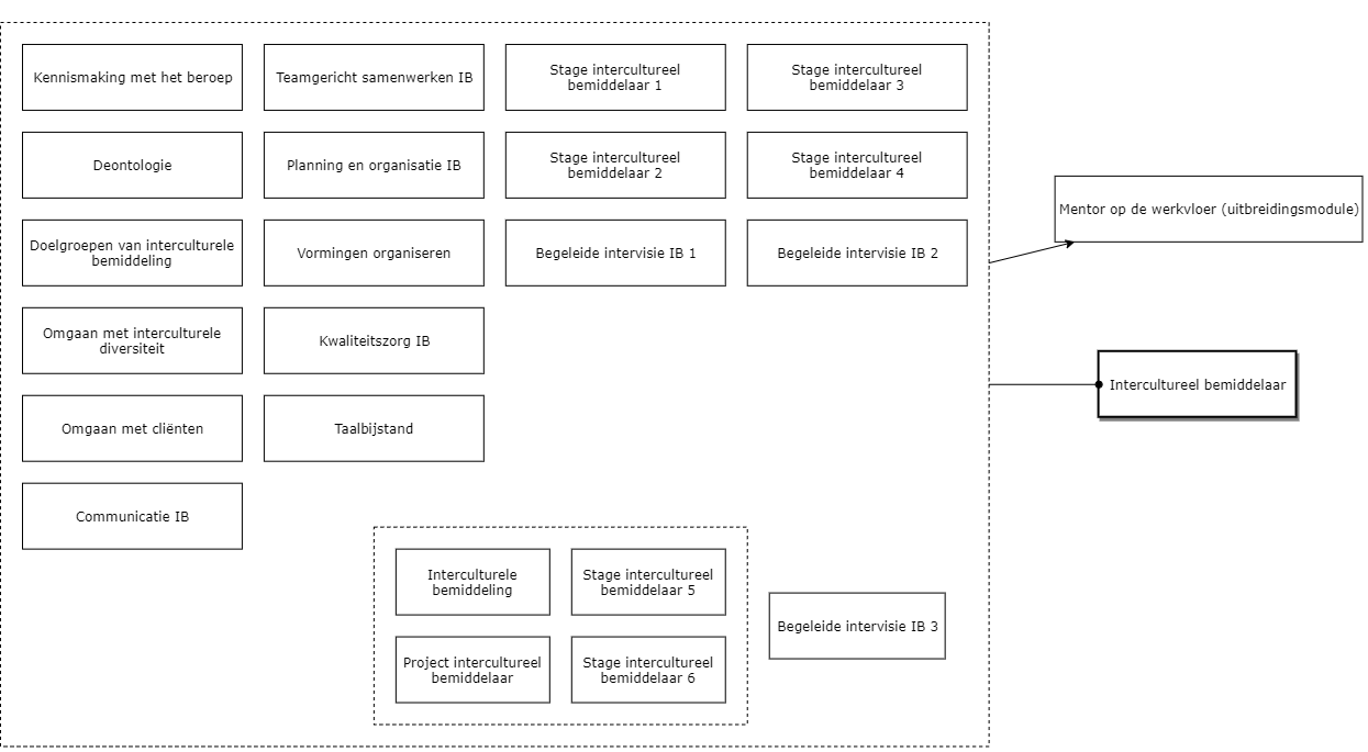 Intercultureel bemiddelaar diagram image